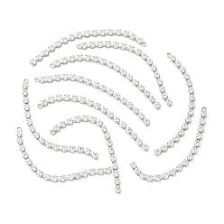 Real Platinum Plated SHEGRACE Brass Micro Pave Cubic Zirconia Big Pendants, Rhombus Charms, Cadmium Free & Lead Free & Nickel Free, Real Platinum Plated, 50x2.5x2.5mm, Hole: 1.2mm