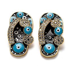 Черный Латунные подвески с фианитами, долговечный, с эмалью, реальный 18 k позолоченный, шлепанцы, чёрные, 23.5x12x5.5 мм, отверстие : 11x2 мм