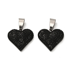 Реактивный Самолет 201 подвески из нержавеющей стали и глины, со стразами, сердце, цвет нержавеющей стали, струя, 18.5x20x3 мм, отверстие : 8.5x4 мм