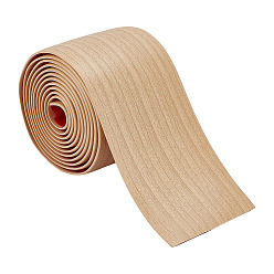 Moccasin Wood Grain PVC Edge Banding Tape, Self-Adhesive Furniture Edge Trim for Cabinets & Tables, Moccasin, 75x3mm, 2m/pc