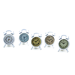 Белый Миниатюрные украшения для дисплея часов из сплава, для декора кукольного домика, белые, 8x10x15 мм