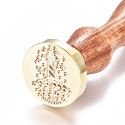 Lighthouse Латунь сургучная печать штамп, с деревянной ручкой, для оформления почты, изготовление карт своими руками, узор маяка, 90x26 мм