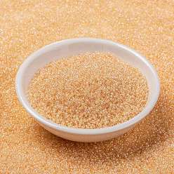 (RR282) Bisque Lined Crystal AB MIYUKI Round Rocailles Beads, Japanese Seed Beads, 15/0, (RR282) Bisque Lined Crystal AB, 15/0, 1.5mm, Hole: 0.7mm, about 250000pcs/pound