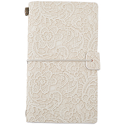 Снежный A6 записная книжка из искусственной кожи с тиснением в стиле ретро, с 3 стильной бумагой внутри страницы брошюры, прямоугольные, снег, 182x106 мм, около 96 листов/книга