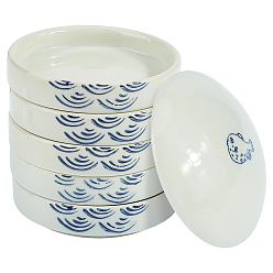 Fish 6 шт. палитра цветов керамики, круглые, рыба, 86x90 мм