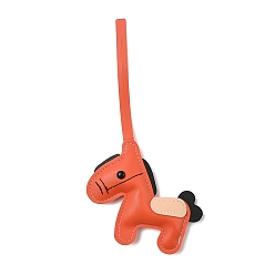 Оранжево-Красный Подвески из конской искусственной кожи, украшения для сумок, оранжево-красный, 230 мм