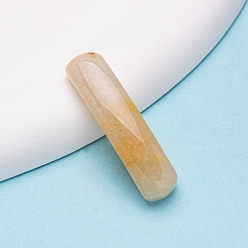 Топаз Нефрит Натуральный топаз нефрит изогнутые прямоугольные звенья, подвески-соединители моста, 36~38x10x7~8 мм