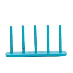 Темно-Голубой Магнитная прядильная машина из пластика, стойка для намотки ниток, съемный дозатор пряжи, глубокое синее небо, 130.6x65.4 мм