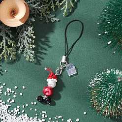 Красный Стекло планки мобильного, с петлей пуповины, снеговик, платина, красные, 100 мм