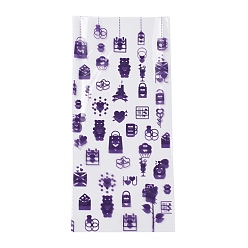 Сердце OPP пластиковые пакеты для хранения, День Святого Валентина тема, для упаковки конфет, прямоугольные, Сердце Pattern, 27x12.5x0.01 см, 50шт / сумка