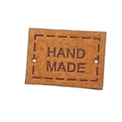 Шоколадный Бирки из микрофибры, этикетки на одежду ручной работы, для джинсов своими руками, , обуви, аксессуары для шляп, прямоугольные, цвет шоколада, 20x15 мм