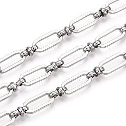 Платина Железные овальные звенья, несварные, с катушкой, платина, 12.5x5.5x1 мм, около 32.81 футов (10 м) / рулон