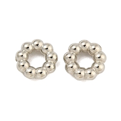 Платина Пластиковые прокладки ccb, кольцо, платина, 7.5x2.5 мм, отверстие : 3 мм