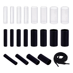 (52) Непрозрачная лаванда 160шт 8 стили пластиковая термоусадочная трубка, отношение электрический провод кабель муфта обертка трубка, разноцветные, 20x4~8.5 мм, внутренний диаметр: 3.5~8 мм, 20 шт / стиль