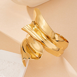 Золотой Сплав манжеты браслеты, широкие браслеты для женщин, золотые, 7/8 дюйм (2.3 см), внутренний диаметр: 2-3/8 дюйм (6 см)