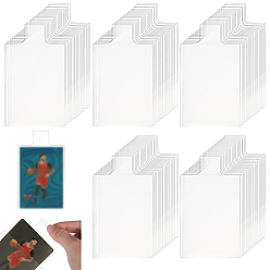 Clear 100Pcs PVC Card Film, Card Sleeves, Rectangle, Clear, 110x65x0.03mm