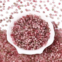 Светло-Коралловый Краски для выпечки стеклянные бусины, круглые, свет коралловый, 4~4.5 мм, отверстие : 1 мм, Около 4500 шт / фунт