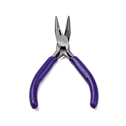 Индиго Набор ювелирных плоскогубцев, 45 # плоскогубцы из углеродистой стали, для изготовления ювелирных изделий, индиговые, 12.5x5.15x1 см