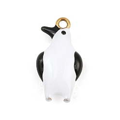 Пингвин 304 подвески из нержавеющей стали, с эмалью, золотые, прелести пингвина, 17.5x9.5x5.5 мм, отверстие : 1.5 мм