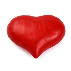 Красный Латунь эмаль бисера, без кадмия и без свинца, реальный 18 k позолоченный, сердце, красные, 26x31x12.5 мм, отверстие : 3.3 мм