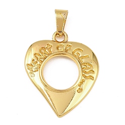 Сердце 304 подвески из нержавеющей стали, полый, золотые, сердце, 27.5x22.5x2.7 мм, отверстие : 6x3 мм