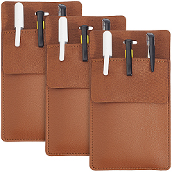 Верблюжий Прямоугольный карманный чехол для ручки из искусственной кожи для врача и медсестры, верблюжие, 160x90x5 мм