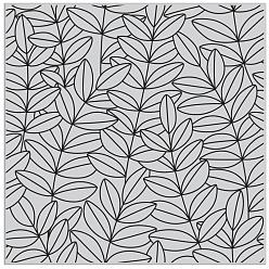 Leaf Clear Silicone Stamps, for DIY Scrapbooking, Photo Album Decorative, Cards Making, Leaf, 140x140mm
