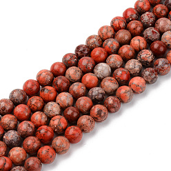 Коралловый Бусы из натуральной американской бирюзы, окрашенная и подогревом, круглые, коралл, 6 мм, отверстие : 1 мм, около 59~60 шт / нитка, 15-1/8 дюйм (38.5 см)