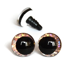 Фора Пластиковый безопасный глазок для корабля, с распоркой, пу кольцо, для поделок куклы игрушки кукольные плюшевые животные изготовление, оранжевые, 18 мм