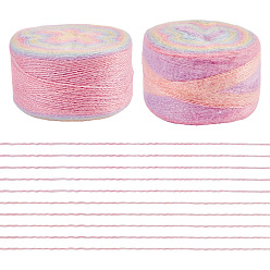 Светло-хаки Сегментированная окрашенная пряжа для вязания, пряжа мохер, для пледов подушки поделки из пряжи крючком, светлый хаки, 1 мм