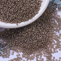 (RR310) Персиковый Топазовый, Золотой Блеск Миюки круглые бусины рокайль, японский бисер, 11/0, (rr 310) золотой персиковый топаз, 2x1.3 мм, отверстия : 0.8 mm, около 50000 шт / фунт