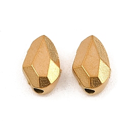 Настоящее золото 18K 304 из нержавеющей стали бусы, Грановитая Teardrop, ионное покрытие (ip), реальный 18 k позолоченный, 10.5x7x4.5 мм, отверстие : 1.8 мм