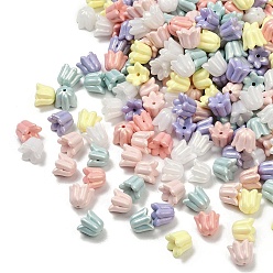 (52) Непрозрачная лаванда Непрозрачные акриловые бусины с УФ-покрытием, радужный, сиреневые, разноцветные, 11~12x10 мм, отверстие : 1.6 мм, 892 шт / 500 г