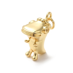 Настоящее золото 18K Стойки с латунными подвесками в виде динозавров, с целью перехода в кольце, долговечный, без кадмия и без свинца, реальный 18 k позолоченный, 19x9x9 мм, отверстие : 3 мм