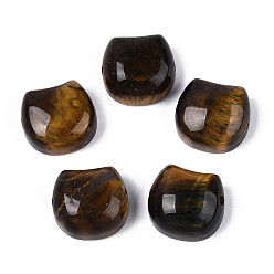 Тигровый глаз Бусины из натурального тигрового глаза в форме кошачьей головы, 14~15.5x15.5~16.5x8~8.5 мм, отверстие : 1.2~1.4 мм