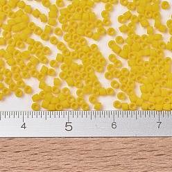(DB1582) Matte Opaque Canary MIYUKI Delica Beads, Cylinder, Japanese Seed Beads, 11/0, (DB1582) Matte Opaque Canary, 1.3x1.6mm, Hole: 0.8mm, about 10000pcs/bag, 50g/bag