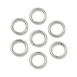 Нержавеющая Сталь Цвет Устойчивы к потускнению 304 открытые соединительные кольца из нержавеющей стали, пропил пилой закругленный, цвет нержавеющей стали, 22 датчик, 4x0.6 мм, внутренний диаметр: 2.8 мм, отверстие : 3 мм, около 2500 шт / упаковка