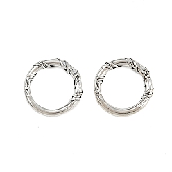 Античное Серебро Колечки-коннекторы, сплав, тибетский стиль, Кольца, античное серебро, 13x2 мм, отверстие : 9 мм