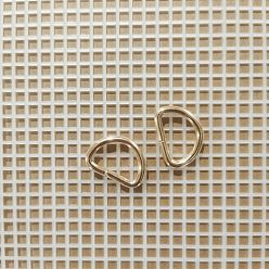 Золотой Легкосплавные кольца, застежка-молния, золотые, 20x27x3 мм, внутренний диаметр: 20x13.5 мм