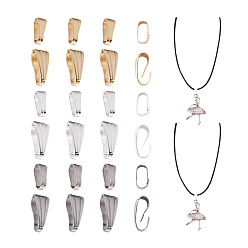 (52) Непрозрачная лаванда 60шт 6 стиль 304 защелка из нержавеющей стали на дужках, разноцветные, 10 шт / стили, 60 шт / коробка