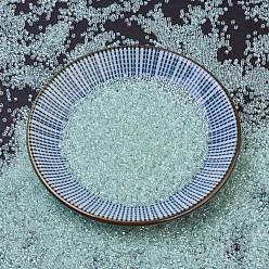 (DB1675) Pearl Lined Transparent Pale Green Mist AB MIYUKI Delica Beads, Cylinder, Japanese Seed Beads, 11/0, (DB1675) Pearl Lined Transparent Pale Green Mist AB, 1.3x1.6mm, Hole: 0.8mm, about 20000pcs/bag, 100g/bag