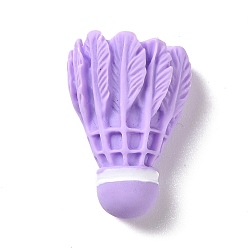 Лиловый Непрозрачные аксессуары из смолы украшения кабошоны из смолы для бадминтона, сирень, 25.5x16.5x11 мм