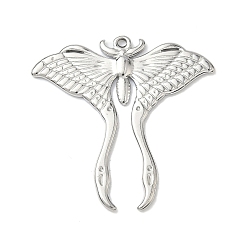 Нержавеющая Сталь Цвет 304 подвески из нержавеющей стали, очарование бабочки, цвет нержавеющей стали, 39.5x39x2 мм, отверстие : 1.8 мм