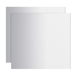 Platinum Aluminum Sheet, For Laser Cutting, Precision Machining, Mould Making, Square, Platinum, 10x10x0.08cm