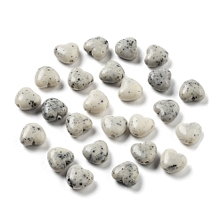 Gainsboro Opaque Acrylic Beads, Two Tone, Heart, Gainsboro, 9x10x5mm, Hole: 1.5mm