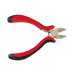 Platinum Carbon Steel Jewelry Pliers, Side Cutting Pliers, Side Cutter, Ferronickel, Platinum, 118mm