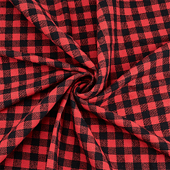 Красный 1.5м клетчатая поликоттоновая ткань, для аксессуаров для одежды, красные, 1500x0.5 мм