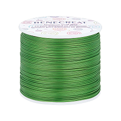 Зеленый лайм Матовый круглый алюминиевый провод, зеленый лайм, 18 датчик, 1 мм, 150 м / рулон