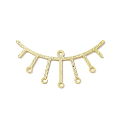 Echt 24 k vergoldet Kronleuchter aus Messing Komponente Links, cadmiumfrei und bleifrei, Wimpernverbinder, langlebig überzogen, echt 24 k vergoldet, 17.5x35.5x0.6 mm, Bohrung: 1.4 mm