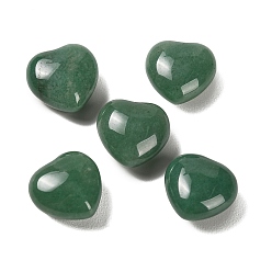 Green Aventurine Natural Green Aventurine Heart Love Stone, Healing Pocket Palm Stone for Reiki Balancing, 19~21x20~21x11~12mm